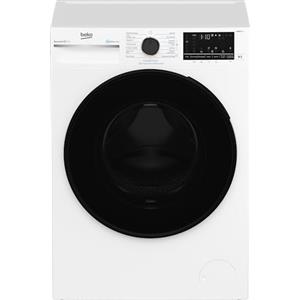 Beko - BWT584BF -Lavatrice filtro microplastiche, 8kg, Cl A, 1400 giri, motore inverter, Display touch, oblò nero, funzione a vapore SteamCure™, vasca in plastica PET riciclata, Bluetooth