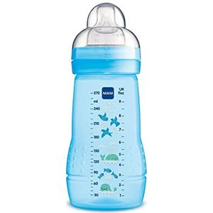 MAM Istruzioni in Lingua Straniera - Mam Baby Bottle a131 - Biberon Easy Active con Tettarella in Silicone Skinsofttm Ultra Morbido, per Bambini a Partire da 2 Mesi, Sterilizzabile, Colore Blu, 270 Ml