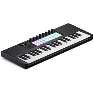 Novation Launchkey Mini 37 MK4 - Controller MIDI USB portatile con 37 tasti mini, integrazione DAW, drum pad e arpeggiatore