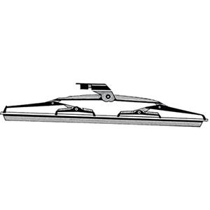 OSCULATI Spazzola Inox per Tergicristallo 559 mm con Spatola in Silicone - Colore Nero Opaco