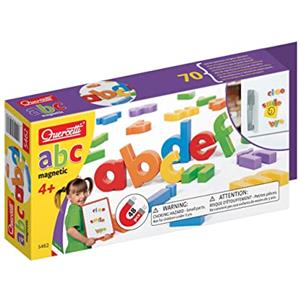 Quercetti 5462 - Ricarica 48 Lettere Magnetiche Atossiche e Infrangibili per Gioco Educativo