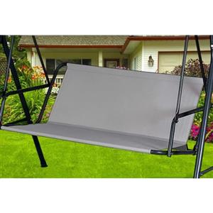 ZHMIZHAM Coprisedile da Giardino per Dondolo, Copriseduta di Ricambio per Dondolo da Giardino, Coprisedili per Altalena da Giardino Tessuto Oxford 600D (115 * 48 * 48cm,Grau)