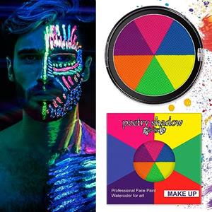 LOPHE Body Paint, 6 Colori Trucco Bambini Truccabimbi Face Paint, Sicuro e Lavabile, Pittura del Corpo Pittura Viso Professionale Colori per Pancia Gravidanza, Halloween, Carnevale, Festa, 30g