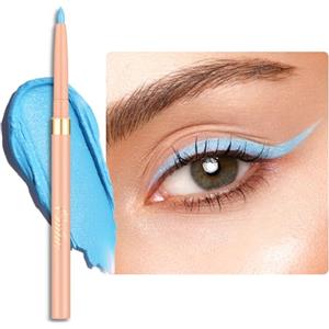 OULAC Matita Occhi Waterproof, Eyeliner Blu Mat Girevole, Colore Intenso, Dura 12 Ore +, Texture Liscia e Cremosa, Non Trasferibile, Vegan (10) Free Spirit