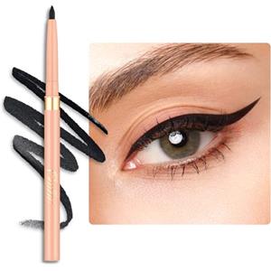 OULAC Matita Occhi Waterproof, Eyeliner Nero Mat Girevole, Colore Intenso, Dura 12 Ore +, Texture Liscia e Cremosa, Non Trasferibile, Vegan (01) Noir