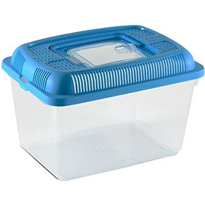 FORNOR 24193 - Acquario/Terrario, 18 x 12 x 12 x 13,4 cm, colore: Turchese