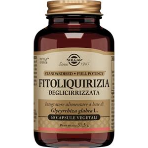 Solgar FITOLIQUIRIZIA DEGLICIRRIZZATA, 60 capsule vegetali - Glycyrrhiza glabra - funzione digestiva