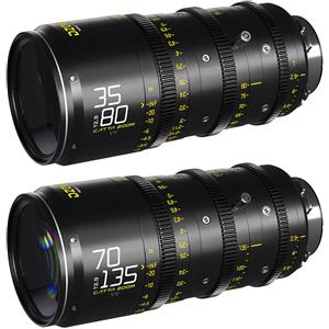 DZOFilm Obiettivo Cinematografico Set Catta Ace 35-80mm e 70-135mm t/2.9 PL-EF