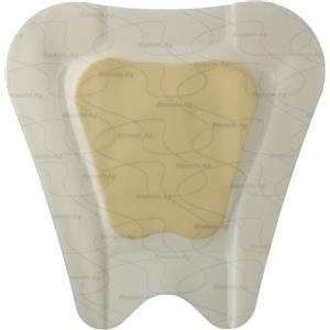 Coloplast Medicazione Biatain in Schiuma di Poliuretano con Rilascio di Argento e Bordo Adesivo per Sacro 23x23 cm - 5 Pezzi