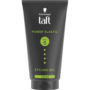 TAFT Schwarzkopf Taft, gel Power Elastic (150 ml), gel per capelli fino a 48 ore, delicato su capelli e cuoio capelluto, gel vegano per acconciature