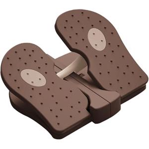 Perfeclan Mimi Foot Stepper Machine Stair Stepper Machine Attrezzo per Esercizi seduti Stepper Fitness Pieghevole sotto Il Pedale da scrivania per Esercizi a, Marrone