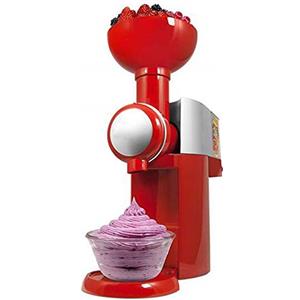 Law Macchina per Gelato, Gelatiera Ad Accumulo per Sorbetti Frozen Yogurt Gelato Artigianale Fatto in Casa, Completamente Smontata per Facile da Pulire, per Frutta Congelata