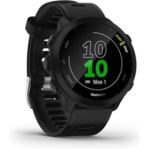 Garmin Forerunner 55 - Smartwatch running con GPS, Cardio, Piani di allenamento inclusi, VO2max, Allenamenti personalizzati, Garmin Connect IQ, Nero, 1.04 Pollici