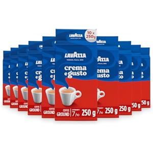 Lavazza Crema e Gusto, Caffè macinato, 10x 250g