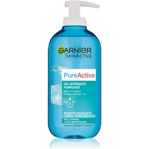 Garnier Pure Active Gel Detergente Purificante 200 ml per Pelli Grasse e Imperfette