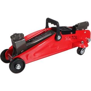 SIXTOL SX JACK MINI 2T | Sollevatore idraulico portatile Basso profilo | Per cambiare ruote auto | Portata 2 tonnellate
