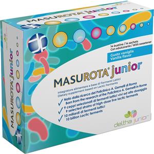 DELTHA PHARMA Masurota Junior - Integratore alimentare con fermenti lattici in 14 bustine