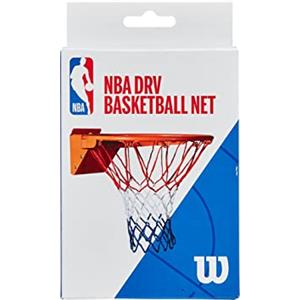 Wilson Rete da Basket NBA DRV RECREATIONAL NET, Dimensioni ufficiali, Nylon, Rosso/Bianco/Blu