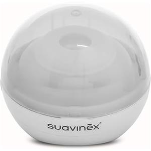 Suavinex DUCCIO - Sterilizzatore portatile per succhietti a luce UV, con USB o con batterie, Sterilizza in 3 minuti, Uccide il 99% dei germi, Bianco