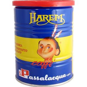 Passalacqua Caffè Harem - Caffè Macinato 100% Arabica in Lattina da 250g - Gusto Unico e Delicato