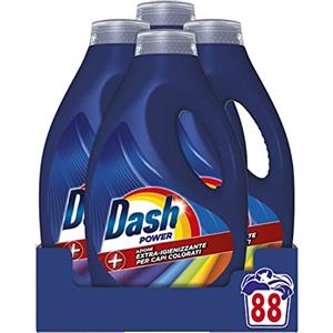 Dash Salva Colore Detersivo Lavatrice Liquido 4.4L, 88 Lavaggi, Impeccabile Contro Le Macchie A Ogni Lavaggio