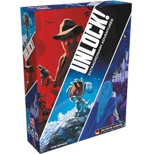 Space Cowboys Asmodee, Unlock! - Game Adventures: Mysterium, Gioco di Famiglia, Puzzle 1-6 Giocatori, età 10+, 70 Minuti, Tedesco