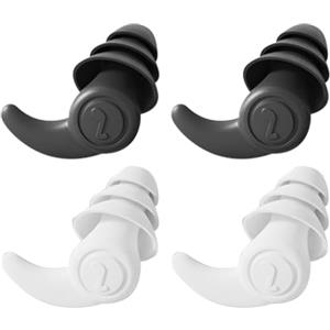 Generico 2 Paia Tappi per le Orecchie Antirumore 40dB, Tappi Orecchie Per Dormire Riutilizzabili in Silicone Ultra Confortevoli Insonorizzazione a Tre Strati per Russare e Proteggere L'udito