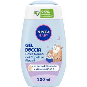 Nivea Baby Gel Doccia Dolce Nanna 200ml - Detergente Delicato per Corpo e Capelli con Protezione No Lacrime