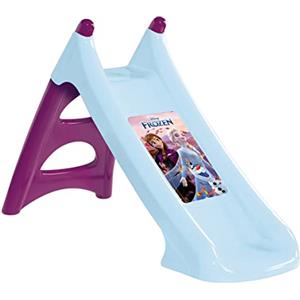 Smoby - Scivolo Frozen XS, Superficie Scorrevole 90cm, Gradini Antiscivolo, Trattamento Anti UV, Con Attacco Acqua Per Tubo Da Giardino, Da 2 Anni (820622)