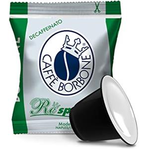 Caffè Borbone Respresso, Miscela Decaffeinata - 100 Capsule - Compatibili con le Macchine ad uso domestico Nespresso*