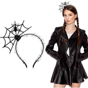 Chuangdi 2 Pezzi Fasce per Animali Fasce per il Trucco delle Orecchie Accessori per Costumi di Animali per Adulti Cosplay di Animali dello Zoo Halloween Festa(Ragno)