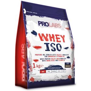 PROLABS WHEY ISO - 1 Kg - Brownies - Proteine del siero di latte isolate e idrolizzate - Con aminoacidi - Crescita della massa muscolare - Elevato valore biologico - Ottimo per gli sportivi