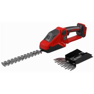 Roadtime Tagliasiepi e cesoie per erba a batteria 2 in 1 compatibile con Milwaukee M18 18V batteria, Forbici elettriche 90° regolabili da 150 W con 2 lame per tagliare arbusti ed erba (senza batteria)