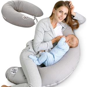Sei Design - Cuscino per allattamento, con cerniera, 190 x 30 cm - 170 x 30 cm