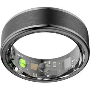 Fiorky Smart Ring Monitoraggio della Salute Misuratore di Pressione Sanguigna Ossigeno nel Sangue Compatibile con Bluetooth 5.0 Anelli Tracker Monitoraggio del Sonno Tracker di Impermeabile