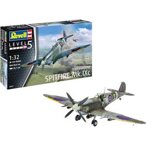 Revell Supermarine Spitfire MK.IXc Modello Kit in Scala 1:32 con Ali e Cannoni Dettagliati