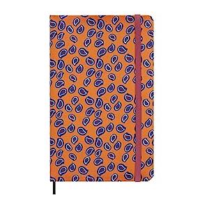 Moleskine Agenda Silk 12 Mesi, Agenda Settimanale Senza Date, Copertina Rigida con Seta Italiana di Mantero, Chiusura Elastica, con Confezione Regalo, Formato Large 21x13cm, Colore Arancio