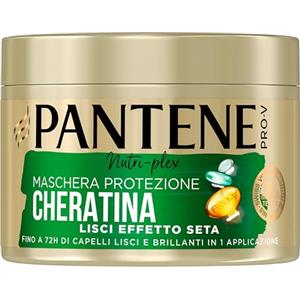 Pantene Pro-V Maschera capelli, Lisci Effetto Seta Protezione Cheratina, fino a 72h di capelli lisci e brillanti in 1 unica applicazione, 500ml