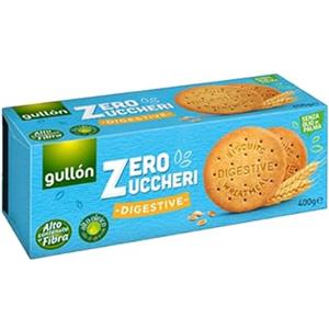 CAIYA Gullon Digestive Zero Zuccheri Biscotti Integrali ad Alto Contenuti di Fibra 400g