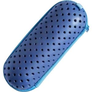 Kexpery Custodia protettiva per occhialini da nuoto con clip e fori di scarico, custodia protettiva traspirante leggera per uomini, donne e bambini (blu scuro)