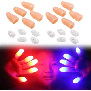 Doukesh Luci Magiche per Pollice LED Finger Lamps Thumbs Light Lampada da Dito a LED Magic Light UP Finger Trucco Magico Finger Falso Luci per Pollice Magico Magic Prop per Halloween Giocattoli per Bambini