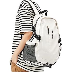 suradar Zaino scuola Zaino Donna Casual Zaino Scuola Superiore università Zaino Lavoro College Casual Daypack Zaino da Viaggio Zaino Porta PC 14 Pollici Bianco