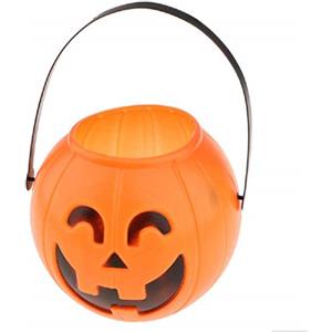 Inception Pro infinite Cestino Zucca - Portacaramelle - Dolcetto O Scherzetto - Arancione - 18cm -Halloween