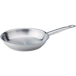 Baldassare Agnelli Pentole Agnelli Linea Acciaio Padella con Manico, Argento, 28 cm