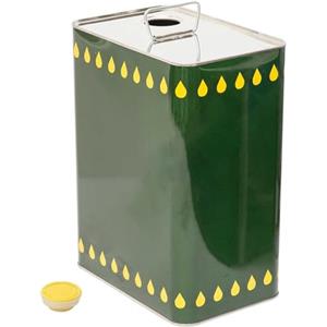 La zappa Lattina per olio con tappo, in metallo, a banda stagna (3 Litri/Confezione da 8 Pezzi)