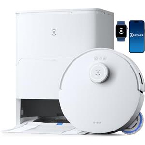 ECOVACS DEEBOT T30S Robot Lavapavimenti e Aspirapolvere, 11000Pa, Anti-grovigli, TruEdge™ Taglio Adattivo Bordi, Lavaggio Mocio ad Acqua Calda a 70°C, Sollevamento Mop 9mm, Evitamento Degli Ostacoli