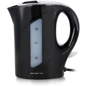 Emerio WK-121616.1 - Bollitore elettrico, 1,0 litri, 900 Watt, indicatore del livello dell'acqua, senza BPA, protezione antigoccia, interruttore on/off illuminato, ideale per casa, campeggio o