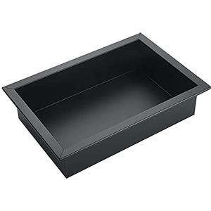 SANGOGO Doccia nicchia, 304 nero in acciaio inox da incasso box doccia organizer per vasca da bagno/shampoo/articoli da toeletta - (31,5 x 20 x 8 cm)