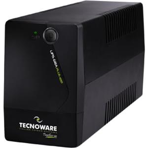 Tecnoware Power Systems - UPS ERA PLUS 1100VA, Protezione Sbalzi Corrente, Stabilizzatore Elettrico AVR, Autonomia 17min PC e 60min Modem,Videosorveglianza, Software Gestione, 2 Prese Schuko