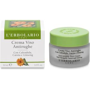 L'Erbolario Crema Viso Antirughe con Calendula, Carota e Ginseng - 30 ml